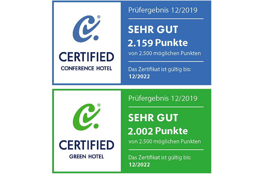 Certified Logos - Conference Hotel & Green Hotel 2021