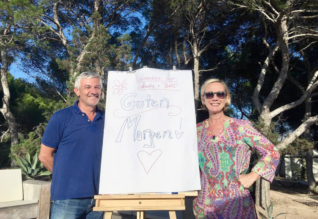 Schreibworkshop mit Peter Probst und Amelie Fried im Gräflichen Park